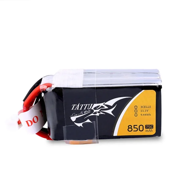 Tattu 3S 11.1V  850mAh 75C 3S1P Lipo Battery XT30 Plug for RC Drone FPV Racing - Image 3