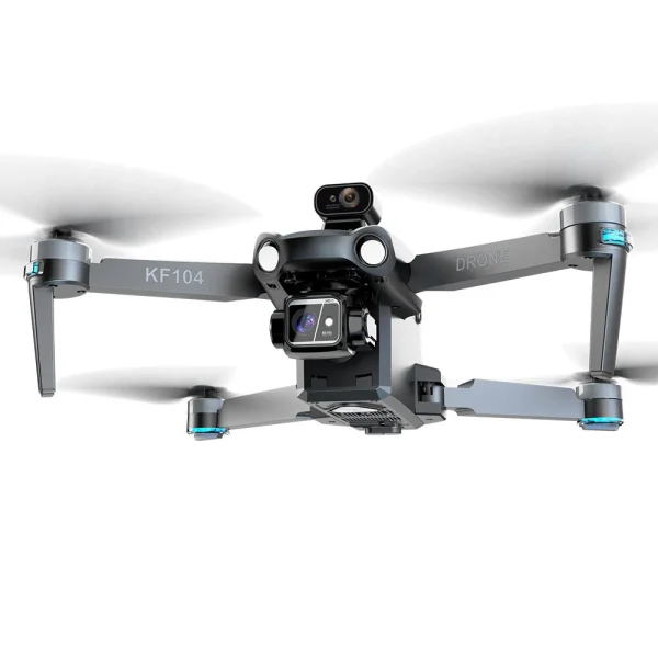 KFPLAN KF104 MAX GPS 6KM 5G Repeater Digital FPV with 4K HD Camera 3-Axis EIS Gimbal Obstacle Avoidance Built-in Airdropper Touchable LCD Screen Controller Brushless Foldable RC Drone Quadcopter RTF - Image 4