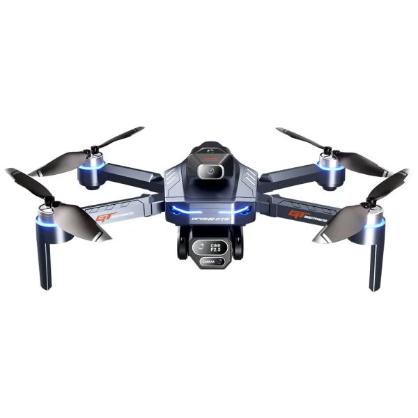LSRC GT8 WiFi FPV with HD Front Bottom Rear Three Camera Servo Gimbal 360 Obstacle Avoidance Brushless Foldable RC Drone Quadcopter RTF
