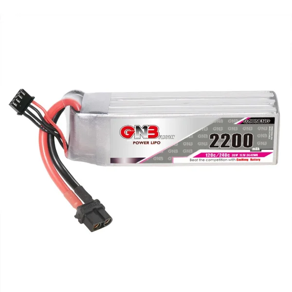 GAONENG GNB 11.1V 2200mAh 120C 3S LiPo Battery XT60 T Plug for RC Car Vehicles Quadcopter - Image 2