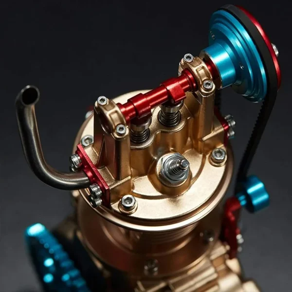 TECHING DM117 All-metal Mini Single-cylinder Engine Model High Challenge Assembled Kit DIY Excellent STEM Toys Scientific Exploration Discovery - Image 6