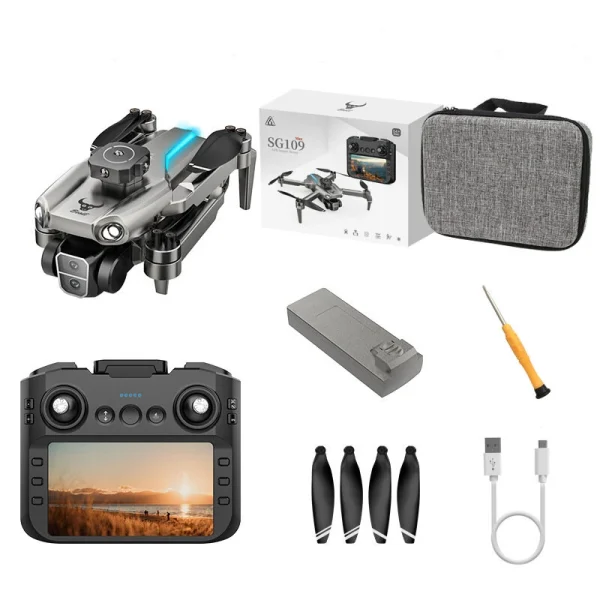 ZLL SG109 MAX GPS 5G WiFi FPV with 5.9inch LCD Screen Controller HD Dual Camera Electric Adjustment 360 Obstacle Avoidance Optical Flow Positioning Brushless Foldable RC Drone Quadcopter RTF - Image 8