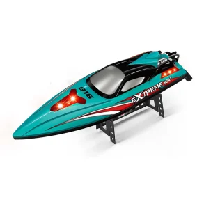 HXJRC HJ816 RTR 55km/h 2.4G Brushless RC Boat High Speed Net Ship Capsized Reset LED Light Speedboat Waterproof Electric Racing Vehicles Models Lakes Pools Remote Control Toys