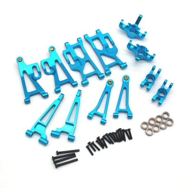 Upgrated Metal Spare Parts Front and Rear Awing Arm Steering Cup Rear Wheel Seat Set for 1/14 MJX 14209 14210 RC Car Vehicle Models - Image 3
