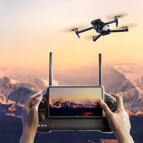KEHRC P7 MAX GPS 10KM 5G Repeater Digital FPV with 4K 30fps HDR Video Wide-Angle 5X ZOOM Camera 3-Axis EIS Gimbal Telescopic 360 Obstacle Avoidance Optical Flow Touchable LCD Screen Controller Brushless Foldable RC Drone Quadcopter RTF