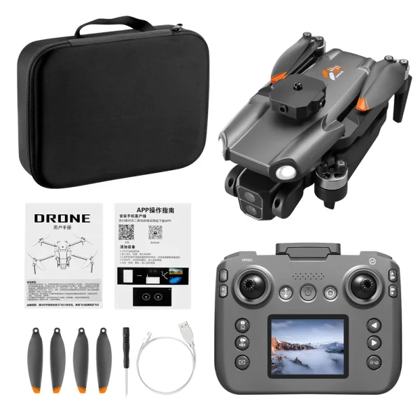 YLR/C S119 WiFi FPV with LCD Screen Controller HD Dual Camera Servo Gimbal 360 Obstacle Avoidance Brushless Foldable RC Drone Quadcopter RTF - Image 8