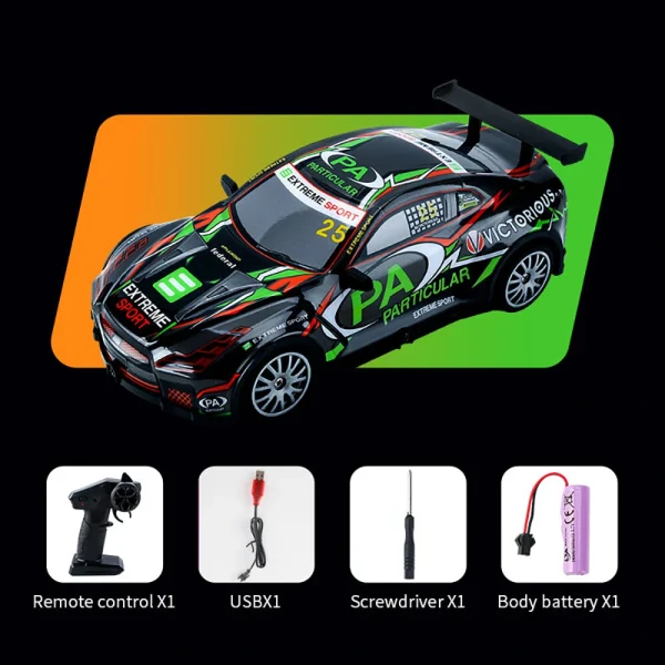 YL-102 YL-103 1/20 2.4G 4WD Drift RC Car On-Road Racing LED Light Vehicles Models RTR Toys Kids Children Gift - Image 9