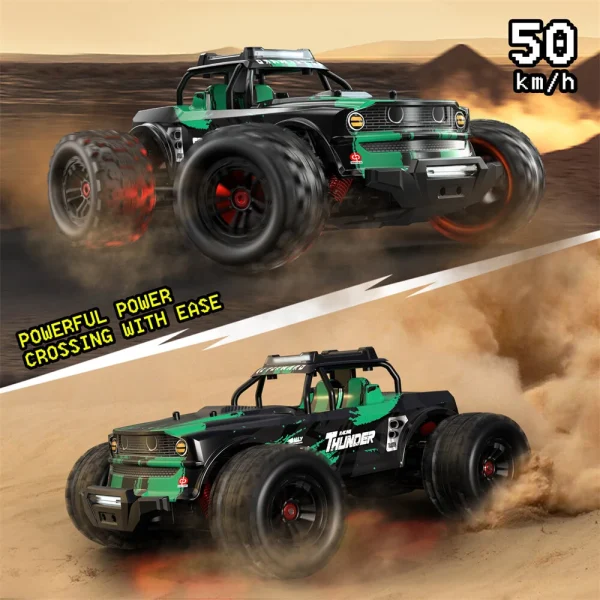 SMRC 1213 PRO RTR 1/14 2.4G 4WD 55km/h Brushless RC Car Full Proportional LED Light Vehicles Models Metal Diff Drive Shaft Gears Toys - Image 9