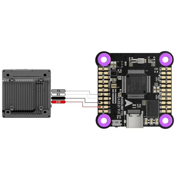 Radiolink F722 F7 2-8 Axis Multi-rotor Aircraft Flight Controller with DJI 6 Pin Port for FPV Racing Drone Support Betaflight INAV - Image 2