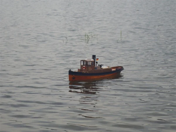 Tony Ray Aero Model 1/18 Mini 1930s Steam Tug Boat RC Ship DIY Full KIT Unassembled w/ Motor ESC Servo Micro Toys - Image 3