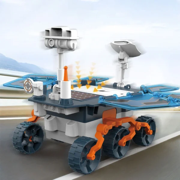 Solar Mars Rover Toys STEM DIY Toy for Kids Educational Electric Model with Solar Power Hands-on Learning and Fun Assembly - Image 2
