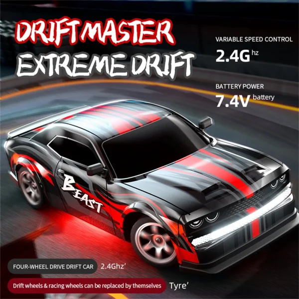 ZLL SG218 PRO 1/16 2.4G 4WD RC Car Drift On-Road High Speed Racing LED Light Semi Proportional Vehicles Model RTR Toys - Image 2