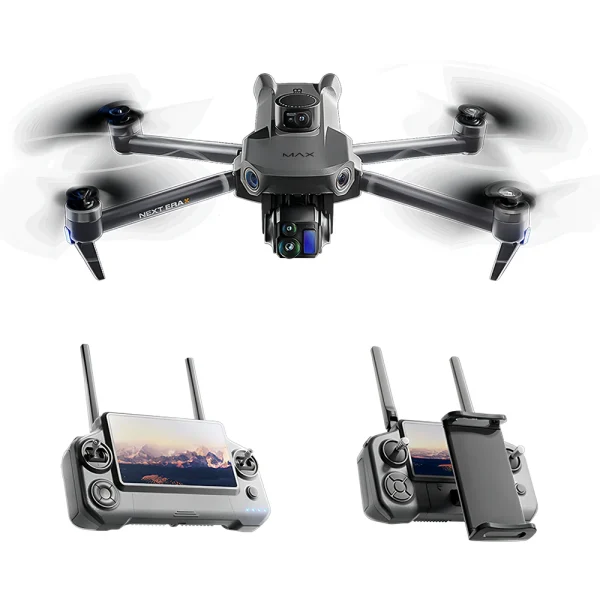 KEHRC P7 MAX GPS 10KM 5G Repeater Digital FPV with 4K 30fps HDR Video Wide-Angle 5X ZOOM Camera 3-Axis EIS Gimbal Telescopic 360 Obstacle Avoidance Optical Flow Touchable LCD Screen Controller Brushless Foldable RC Drone Quadcopter RTF - Image 4