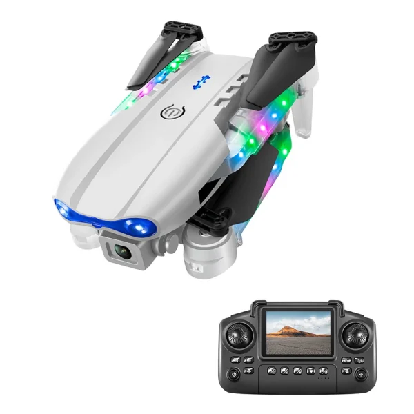YLR/C E99 / E99D WiFi FPV with LCD Screen Controller HD Dual Camera Lighting Arms Optical Flow Positioning Colorful LED Light Foldable RC Drone Quadcopter RTF - Image 8