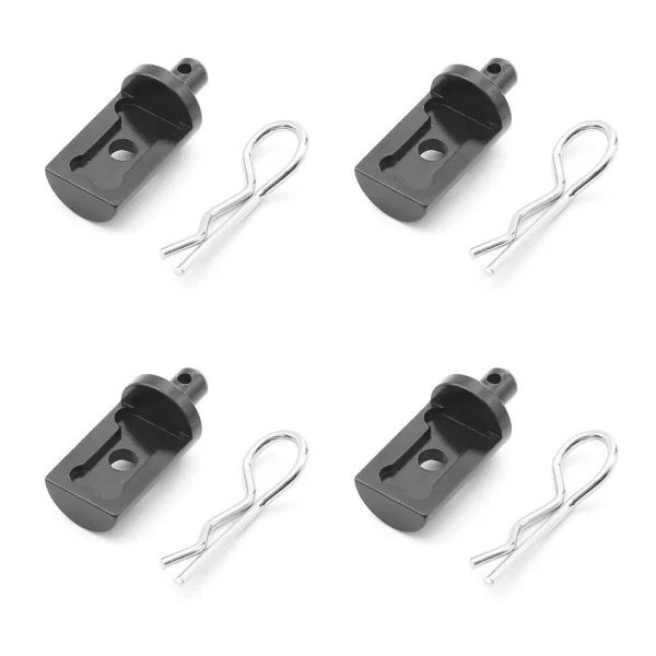 4PCS Upgraded Metal Body Mount Posts Shell Pillars for Tamiya CW-01 Lunch Box RC Cars Vehicles Models Spare Parts Accessories LY126