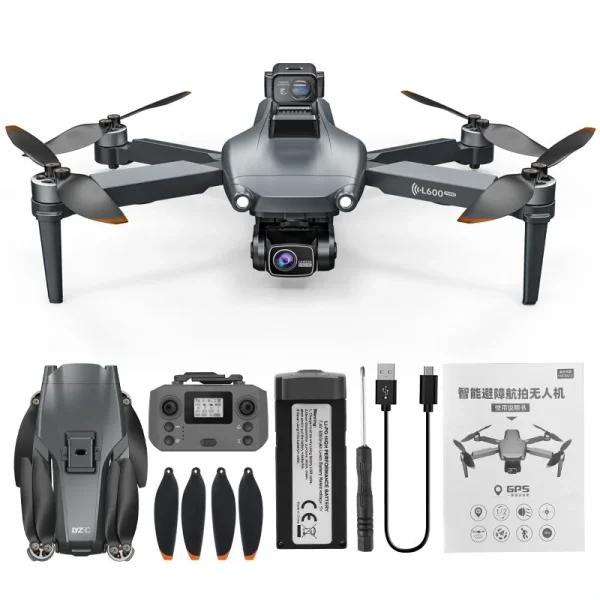 LYZRC L600 PRO GPS 5G WiFi FPV with 4K ESC HD Dual Camera 360 Obstacle Avoidance Optical Flow Positioning Brushless Foldable RC Drone Quadcopter RTF - Image 9