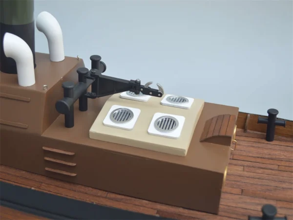 Tony Ray Aero Model 1/18 Mini 1930s Steam Tug Boat RC Ship DIY Full KIT Unassembled w/ Motor ESC Servo Micro Toys - Image 7