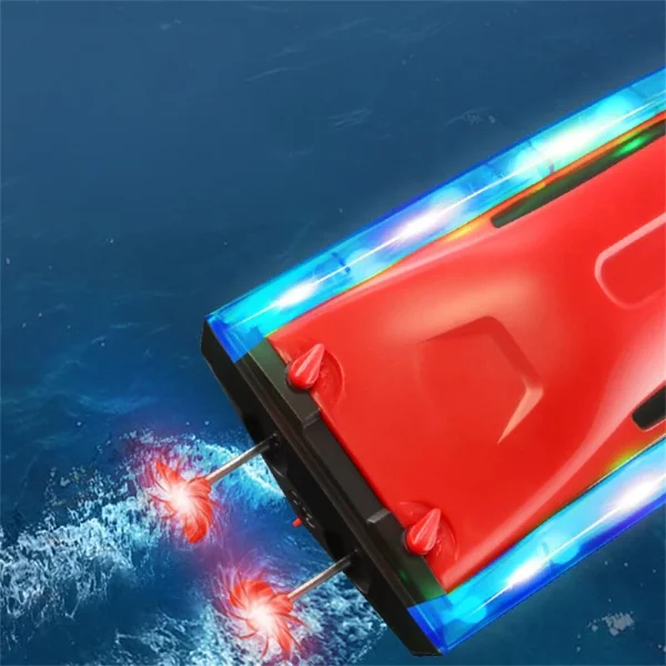 4DRC S7 RTR 2.4G RC Boat Waterproof Speedboat LED Light High Speed Remote Control Ship Dual Motors Vehicles Models Toys - Image 5