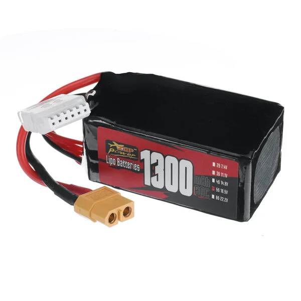 ZOP Power 5S 18.5V 1300mAh 60C LiPo Battery XT60 Plug for RC FPV Racing Drone Airplane Helicopter - Image 4