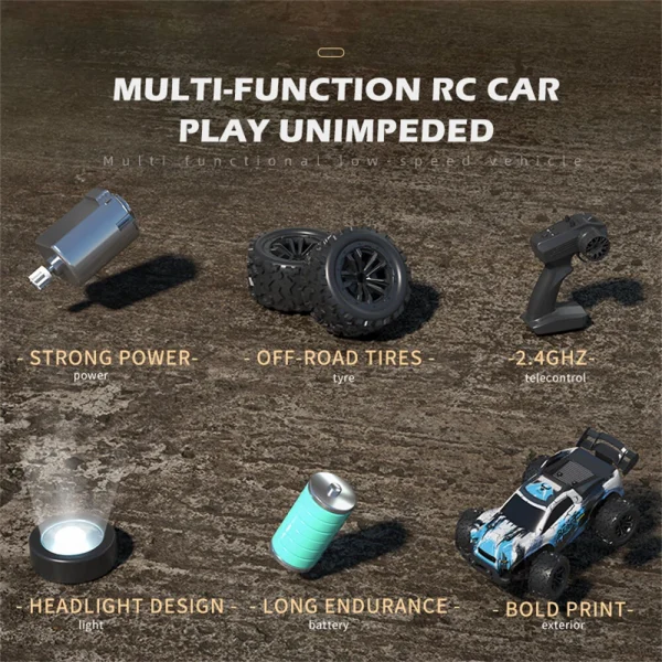 ZLL SG318 PRO Beast 1/20 2.4G 4WD Brushed RC Car LED Light Racing Off-Road High Speed Full Proportional Vehicles Model RTR Toys - Image 5