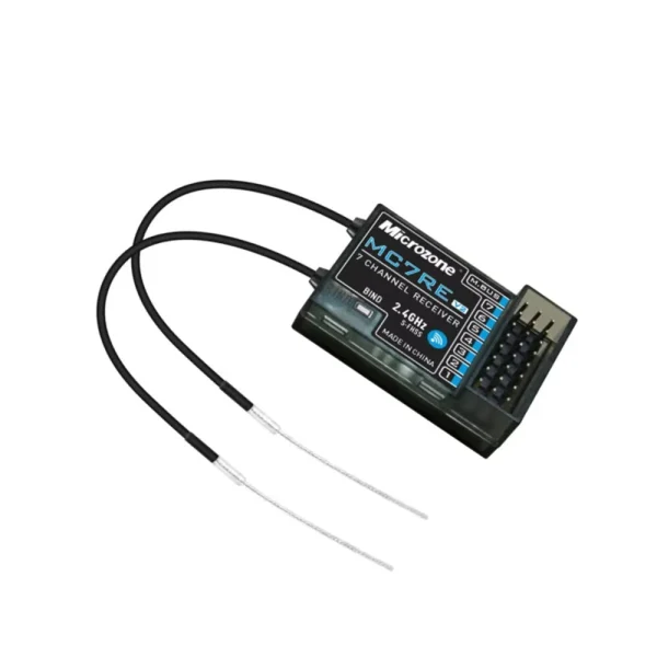 Microzone MC7RE V2 2.4GHz 7CH Dual Antenna PWM SBUS RC Receiver Support Mc6mini Mc7mini Mc8mini Transmitter for RC Airplane Car Boat Vehicle Models - Image 2