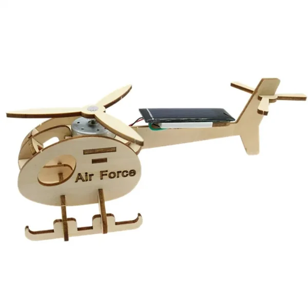 Mini Solar Plane Assembled Toy Kids Handmade Interesting Invention Educational Science Experiment DIY Gift Puzzle - Image 2