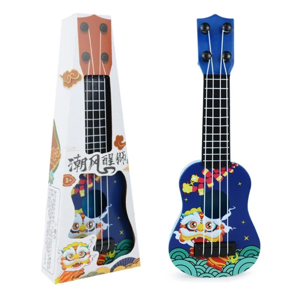 4 Strings Mini Classical Guitar Ukulele Model Early Education Musical Instruments for Kids Beginners Toy - Image 5