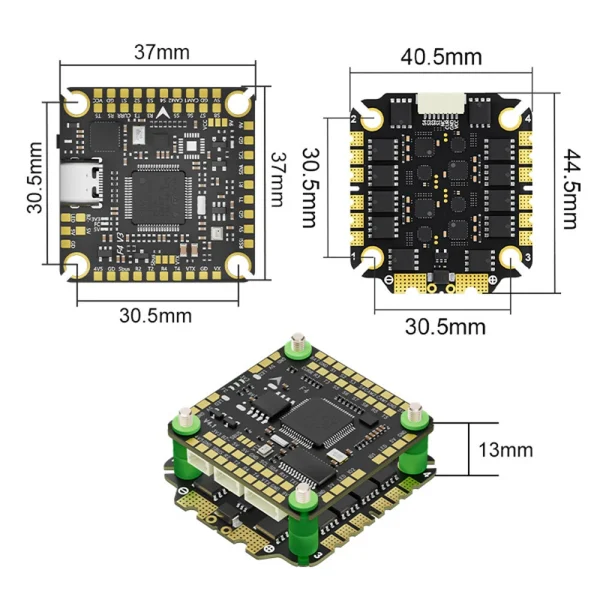 30.5*30.5mm Aocoda-RC F465S V4 Stack Build-in F405 V4 Flight Controller with OSD 5V 9V BEC Output & 3065S 65A 3-8S ESC for RC FPV Racing Drone - Image 3