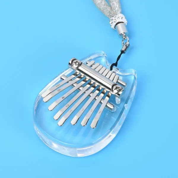 Muspor Portable Thumb Piano Crystal Mini Kalimba Instrument 8 Keys Mini Thumb Piano Musical Instrument For Beginner Music Accessories - Image 6