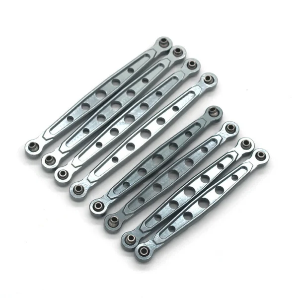 8PCS Upgraded Metal Linkage Rods Front Rear for MN128 MN86S G500 1/12 RC Car Vehicles Models Spare Accessories - Image 2