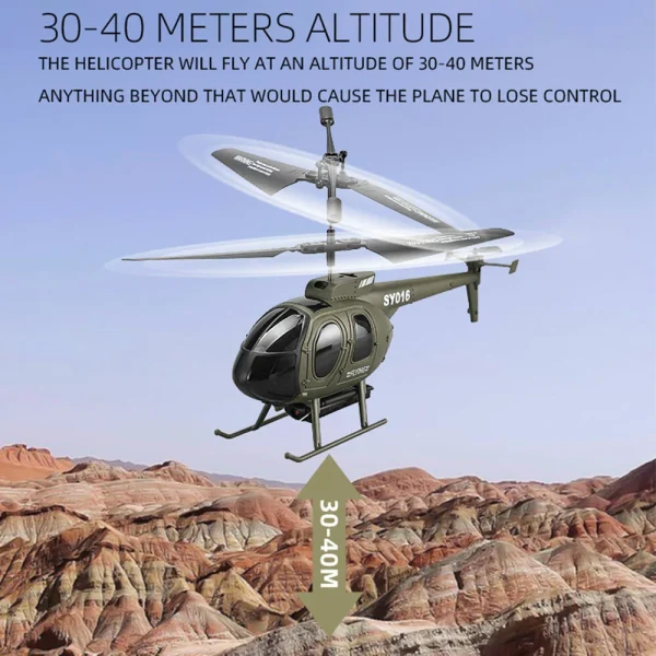 SHXH SY016 2.4G 3.5CH Simulation Fighter Helicopter Model Multifunctional Remote Control Electric Toy - Image 3