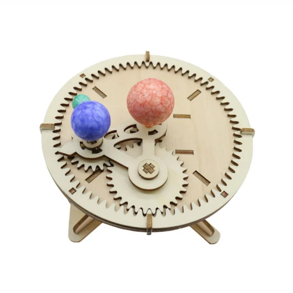Celestial Demonstrator Three Ball Electric Sun Earth Moon Model Pupils Handmade Scientific Experimental Equipment Education Toys - Image 2