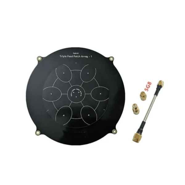 150mm Triple Feed Patch 5.8GHz 14dBi Pagoda Array FPV Antenna for RC Drone Eachine Skyzone Fatshark Goggles Monitor Ground Station - Image 2