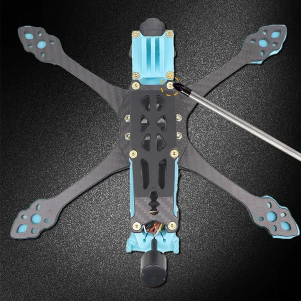 HSKRC MAK5 225mm Wheelbase 5mm Arm Thickness X Type 5 Inch Frame Kit Support DJI O3 Air Unit for RC Drone FPV Racing - Image 3