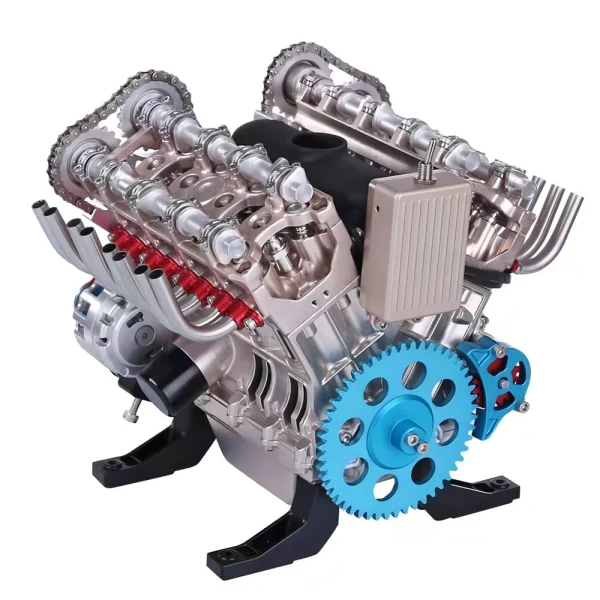 TECHING DM118 Alloy V8 8 Cylinder Engine Model DIY Assembly Kit Excellent STEAM Science Education Discovery Toys Children Gifts - Image 2