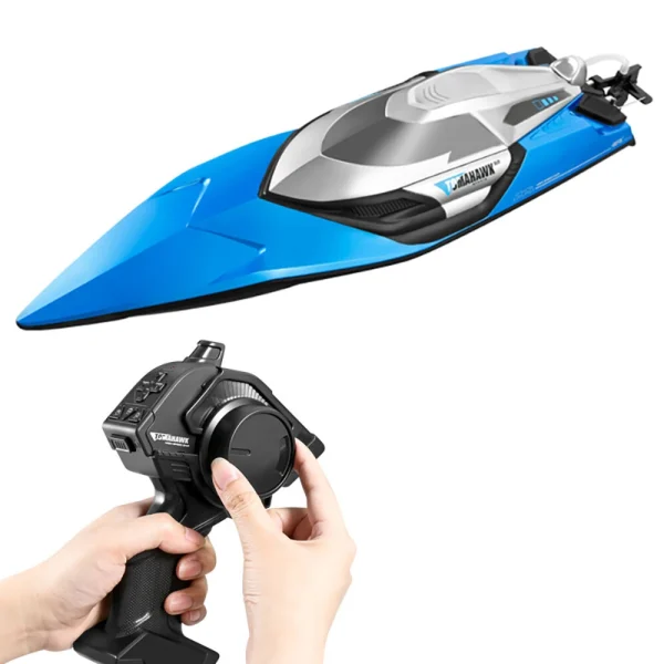 4DRC S2 2.4G RC Boat Fast High Speed Waterproof Capsize Reset Model LED Light Remote Control Toys RTR Pools Lakes Racing Kids Children Gift - Image 4