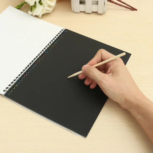 10PCS Funny Scratch Painting Notebook DIY Drawing Toy Big Blow Children Paper Art Educational Toys - Image 3