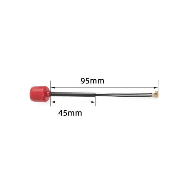 FlyFishRC 40mm/95mm/145mm Dual-Band 5.8Ghz/2.4Ghz UFL FPV Antenna for DJI O3/O4/O4 PRO AirUnit RC Drone - Image 8