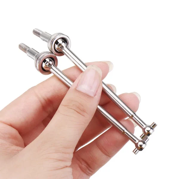 2PCS Wltoys 98mm Metal Front Universal Drive Shaft for K949 10428 1/10 Rc Car Parts K949-60 - Image 3