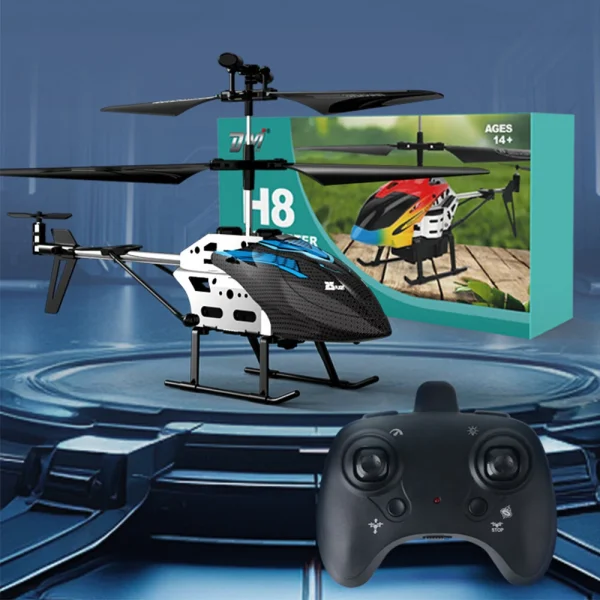 DWi H8 Colorful Light Fixed Height 2.4G Intelligent One Key Takeoff And Landing Alloy Anti Drop Aircraft Remote Control Helicopter - Image 6