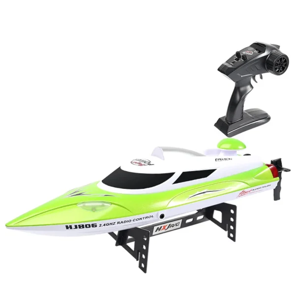 HXJRC HJ806B 2.4G 4CH RC Boat High Speed LED Light Speedboat Capsizing Reset Waterproof 35km/h Electric Racing Vehicles Models Lakes Pools Remote Control Toys - Image 2