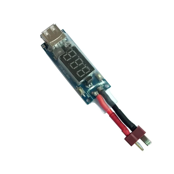 2-8S LiPo Battery Voltage Display Charger Converter XT60 T Plug to Micro USB Board - Image 3