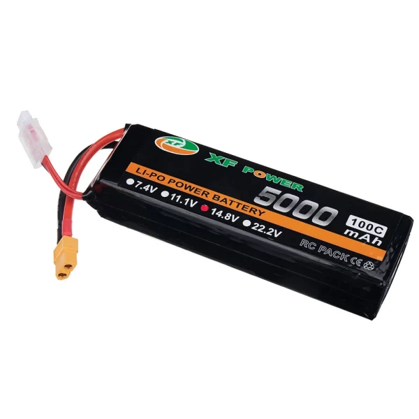 XF POWER 14.8V 5000mAh 100C 4S LiPo Battery XT60 Plug for RC Drone - Image 5