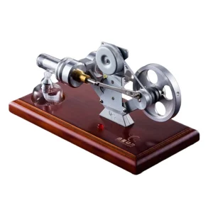 STARPOWER QX-FD-01 Stirling Engine Generator Model Wooden Base Physics Experiment Science Discovery Production Invention Gift Collection Toys