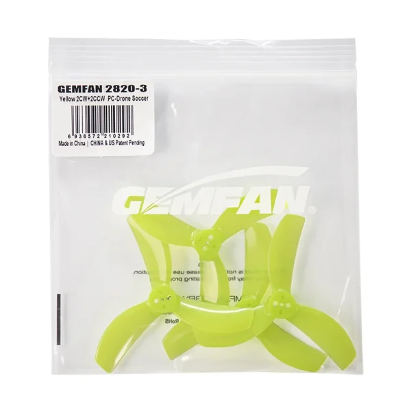 2 Pairs / 6 Pairs GEMFAN 2820 2.8 Inch 3-Blade PC Propeller 1.5mm 3 Holes for RC FPV Racing Drone Compatible with 1104-1404 Motors - Image 4