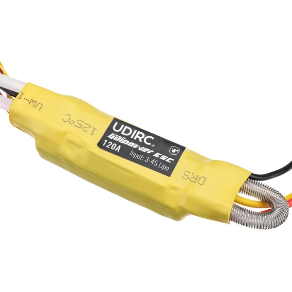 UDIRC UDI022 Tylosaurus RC Boat Spare 120A Brushess ESC 3-4S Water-Cooled Speed Controller UDI022-30 Vehicles Models Parts Accessories - Image 4