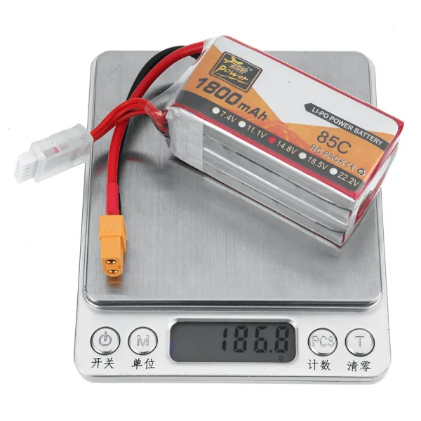 ZOP POWER 14.8V 1800mAh 85C 4S LiPo Battery XT60 Plug for RC Drone - Image 9