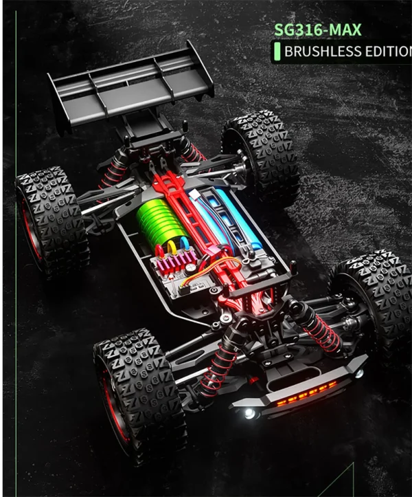 ZLL SG316MAX/PRO 1/16 2.4G 4WD 80km/h Brushed/Brushless RC Car LED Light Off-Road Climbing Truck High Speed Full Proportional Vehicles Model RTR Toys - Image 2