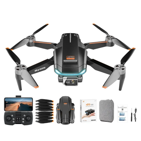 AE10 MINI GPS 5G WiFi FPV with 4K HD Dual Camera Servo Gimbal Optical Flow Positioning Brushless Foldable RC Drone Quadcopter RTF - Image 4