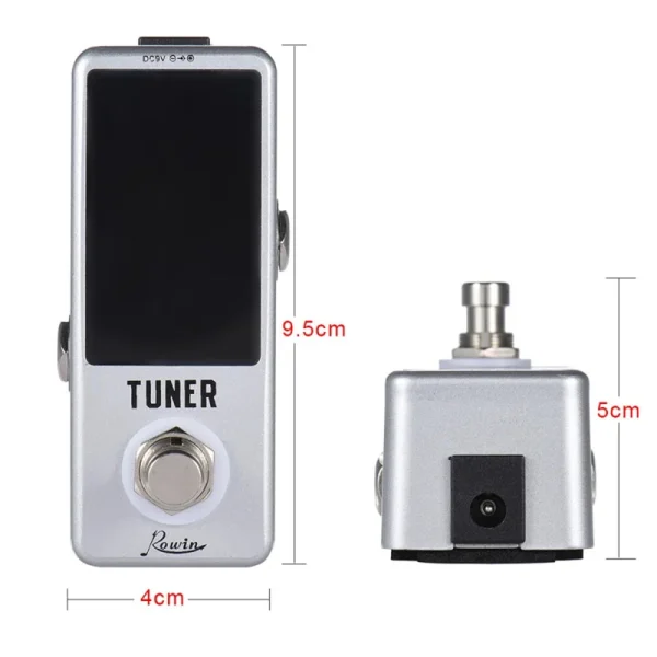 Rowin Mini Chromatic Tuner Pedal Guitar Effects Bass Musical Instruments LED Display True Bypass Guitar Bass Accessories - Image 7